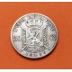 BELGICA 50 CENTIMOS 1866 REY LEOPOLDO II ROI DES BELGES KM.26 MONEDA DE PLATA MBC Belgium 50 Centimes