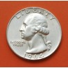 ESTADOS UNIDOS 1/4 DOLAR 1964 D PRESIDENTE GEORGE WASHINGTON KM.164 MONEDA DE PLATA EBC USA silver Quarter Dollar R/3