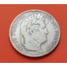 FRANCIA 5 FRANCOS 1832 W Ceca de LILLE Rey LOUIS PHILIPPE I KM.749.13 MONEDA DE PLATA MBC- Republique Francaise