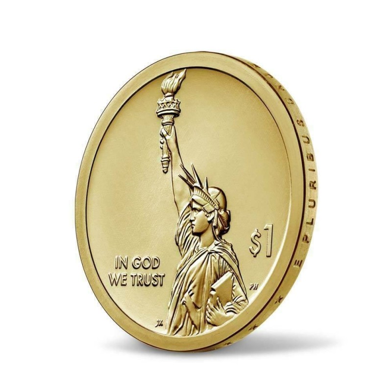 . ESTADOS UNIDOS 1 DOLAR 2021 D AMERICAN INNOVATION Canal Erie NEW YORK 12ª moneda LATON SC