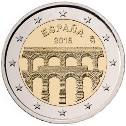 ESPAÑA 2 EUROS 2016 UNESCO ACUEDUCTO DE SEGOVIA SC MONEDA CONMEMORATIVA COIN