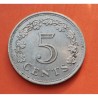 MALTA 5 CENTIMOS 1972 PUERTA SAGRADA y PECES KM.10 MONEDA DE NICKEL MBC++