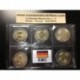 ALEMANIA 2 EUROS 2009 A+D+F+G+J EMU 10 ANIVERSARIO 5 MONEDAS BIMETALICA SC Germany