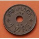 DINAMARCA 1 ORE 1936 X SIGLAS DE L REY CRISTIAN IX KM.826 MONEDA DE BRONCE MBC Denmark coin