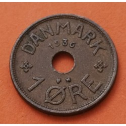 DINAMARCA 1 ORE 1899 VBY SIGLAS DE L REY CRISTIAN  IX KM.792 MONEDA DE BRONCE MBC  Denmark coin