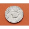 ITALIA 20 CENTIMOS 1921 R ANGEL y DAMA REY VITTORIO EMANUELE III KM.44 MONEDA DE NICKEL SC Reino de Italia