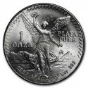 MEXICO 1 ONZA 1987 ANGEL LIBERTAD @MUY RARA@ MONEDA DE PLATA PURA 999 SC Mejico Silver coin OZ OUNCE