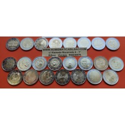 2 EUROS 2020 @LOTE DE 27 MONEDAS CONMEMORATIVAS SC@ BELGICA, FINLANDIA, GRECIA, LUXEMBURGO, MALTA... @NO LETONIA NO ESPAÑA@
