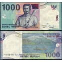 INDONESIA 1000 RUPIAS 2013 NATIVO JUNCO PESCA Pick 141 BILLETE SC 1000 Rupees UNC BANKNOTE