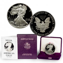 .ESTADOS UNIDOS 1 DOLAR 1988 S EAGLE PLATA Silver Proof Us Mint