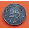 ALEMANIA 25 PFENNIG 1921 Ciudad de COBLENZ Kriegsgeld DINERO DE GUERRA MONEDA DE HIERRO Germany WWI NOTGELD