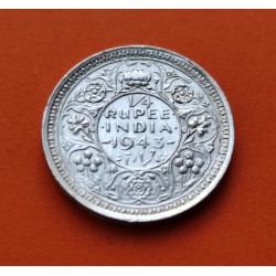 .INDIA BRITISH 1 RUPEE 1877 SILVER XF- Rupia Británica