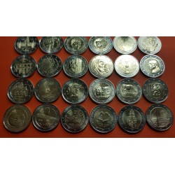 2 EUROS 2016 @LOTE DE 24 MONEDAS CONMEMORATIVAS SC@ AUSTRIA, BELGICA, FINLANDIA, GRECIA, ITALIA, LUXEMBURGO, MALTA...