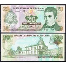 HONDURAS 20 LEMPIRAS 2006 DIONISIO DE HERRERA y CASA PRESIDENCIALPick 93 BILLETE SC UNC BANKNOTE