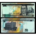 HONDURAS 50 LEMPIRAS 2004 JUAN MANUEL GALVEZ y BANCO CENTRAL Pick 94A BILLETE SC UNC BANKNOTE