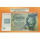 ALEMANIA DEMOCRATICA 50 MARCOS 1948 sobre billete de 1933 OCUPACION DE RUSIA Pick 6B BILLETE SC- DOBLEZ Germany DDR