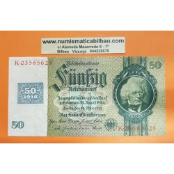 ALEMANIA DEMOCRATICA 50 MARCOS 1948 sobre billete de 1933 OCUPACION DE RUSIA Pick 6B BILLETE SC- DOBLEZ Germany DDR