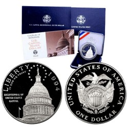 . ESTADOS UNIDOS $1 DOLAR 1991 P KOREAN WAR PLATA PROOF Dollar S