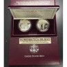 2 monedas x ESTADOS UNIDOS 1 DOLAR 1995 P ATLANTA OLYMPICS 96 ANILLAS + CORREDOR CIEGO PARALYMPICS PLATA PROOF ESTUCHE