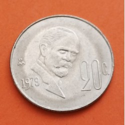 .MEXICO 10 PESOS 1976/1981 ERROR ACUÑACION OFF CENTER COIN SC