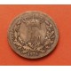 DINAMARCA 1 RIGSMONTSKILLING 1856 SIGLAS DEL REY FREDERICK VII KM.763 MONEDA DE BRONCE MBC @ESCASA@ Denmark