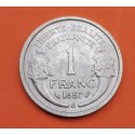 FRANCIA 1 FRANCO 1957 MORLON SC ALUMINIO FRANCE FRANC