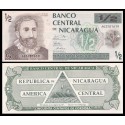 NICARAGUA 1/2 CORDOBA 1991 FRANCISCO HERNANDEZ DE CORDOBA Pick 171 BILLETE SC Medio 50 Centavos UNC BANKNOTE