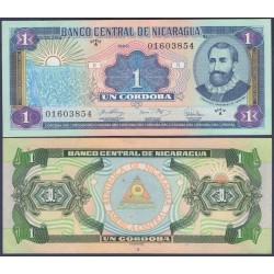 NICARAGUA 1 CORDOBA 1990 FRANCISCO HERNANDEZ DE CORDOBA Pick 173 BILLETE SC UNC BANKNOTE