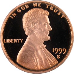 ESTADOS UNIDOS 1 CENTAVO 1999 S LINCOLN COBRE PROOF USA