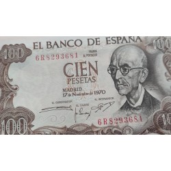 ESPAÑA 100 PESETAS 1970 MANUEL DE FALLA Serie 5Y Pick 152 BILLETE SC SIN CIRCULAR Spain