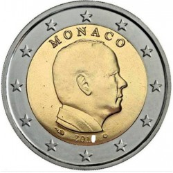 .@ENVIO INMEDIATO@ MONACO 2 EUROS 2021 REY ALBERTO II MONEDA NO CONMEMORATIVA SC @ESCASA@