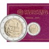 . 2ª moneda x VATICANO 2 EUROS 2021 DANTE ALIGHIERI 700 AÑOS DE SU MUERTE SC CONMEMORATIVA ESTUCHE COINCARD