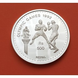 .NEPAL 2 MOHARS 1926 BIR BIKRAM PLATA SC SILVER KM.695