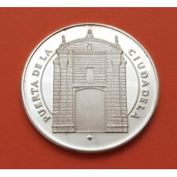 @OFERTA@ URUGUAY MEDALLA DE PLATA 1976 PUERTA DE LA CIUDADELA 250 ANIVER. PROCESO FUNDACIONAL DE MONTEVIDEO PROOF