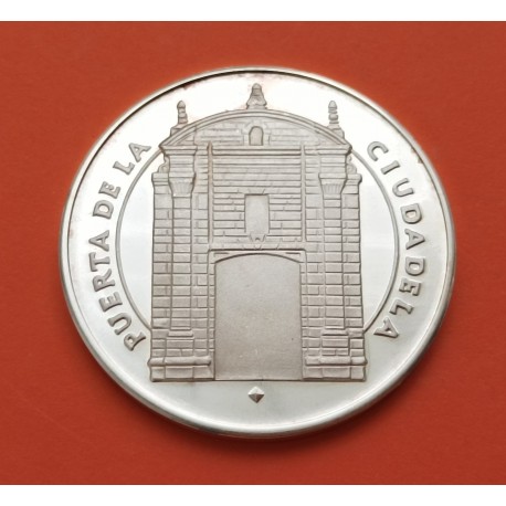 @OFERTA@ URUGUAY MEDALLA DE PLATA 1976 PUERTA DE LA CIUDADELA 250 ANIVER. PROCESO FUNDACIONAL DE MONTEVIDEO PROOF