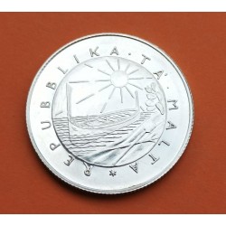 .MALTA 2 LIRA 1989 INDEPENDENCIA PLATA SC- SILVER COIN