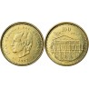 ESPAÑA 100 PESETAS 1997 JUAN CARLOS I FLOR DE LIS HACIA EL REY MONEDA DE LATON SC