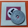 INDOCHINA 1 CENTIMO 1941 COLONIA FRANCESA KM.21.1 MONEDA DE ZINC OCUPACION NAZI III REICH WWII @RARA@ INDOCHINE Lotus