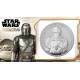 . 1 ONZA x STAR WARS NIUE 2 DOLARES 2021 MANDALORIAN SOLDADO 8ª MONEDA DE PLATA PURA SC OZ