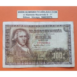 ESPAÑA 100 PESETAS 1948 FRANCISCO BAYEU Serie E 2163462 Pick 137 BILLETE MBC-- Spain banknote