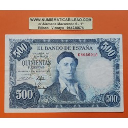. ESPAÑA 500 PESETAS 1954 IGNACIO ZULOAGA Con Serie EBC+ c/uno