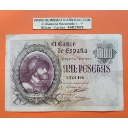 ESPAÑA 1000 PESETAS 1940 CARLOS V Sin Serie 0415261 MBC+