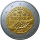 . 2 monedas x ANDORRA 2 EUROS 2021 VIRGEN DE MERITXELL y CUIDEMOS DE NUESTROS MAYORES SC COINCARD @ESCASAS@