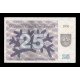 LITUANIA 25 TALONAS 1991 LINCE y FLOR DE ABETO Pick 36B BILLETE SC Lithuania 25 Litu UNC BANKNOTE LYNX