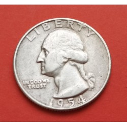 USA 1/4 DOLLAR 1956 D WASHINGTON XF SILVER US