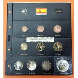 . ESPAÑA HOJA PARDO MONEDAS EUROS 2015 Hueco 2x2€ + 30€