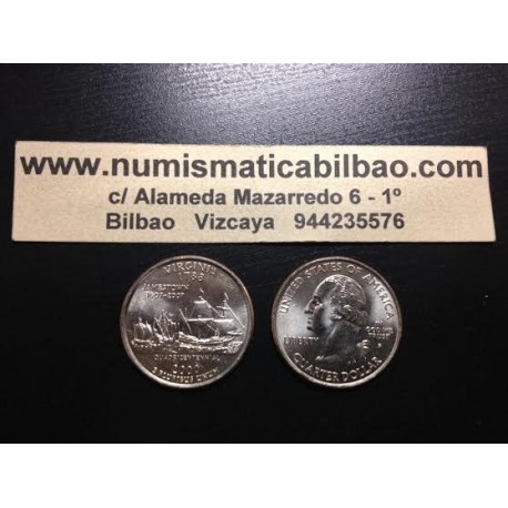ESTADOS UNIDOS 1/4 DOLAR 25 CENTAVOS 2000 D SC VIRGINIA