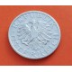 AUSTRIA 50 GROSCHEN 1947 AGUILA y VALOR KM 2870 MONEDA DE ALUMINIO MBC+