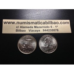 ESTADOS UNIDOS 1/4 DOLAR 25 CENTAVOS 2002 P SC LOUSIANA