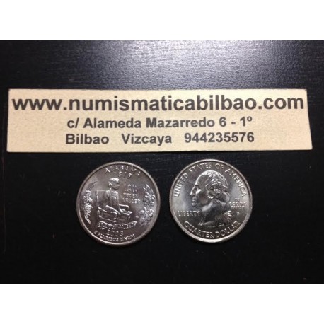 ESTADOS UNIDOS 1/4 DOLAR 25 CENTAVOS 2003 D SC ALABAMA